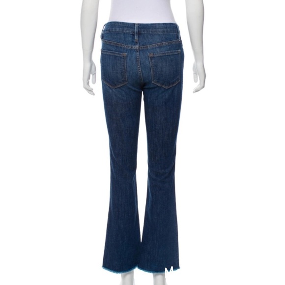 LIKE NEW FRAME JEANS Mid-Rise Straight-Leg Sz 24 - Picture 2 of 4